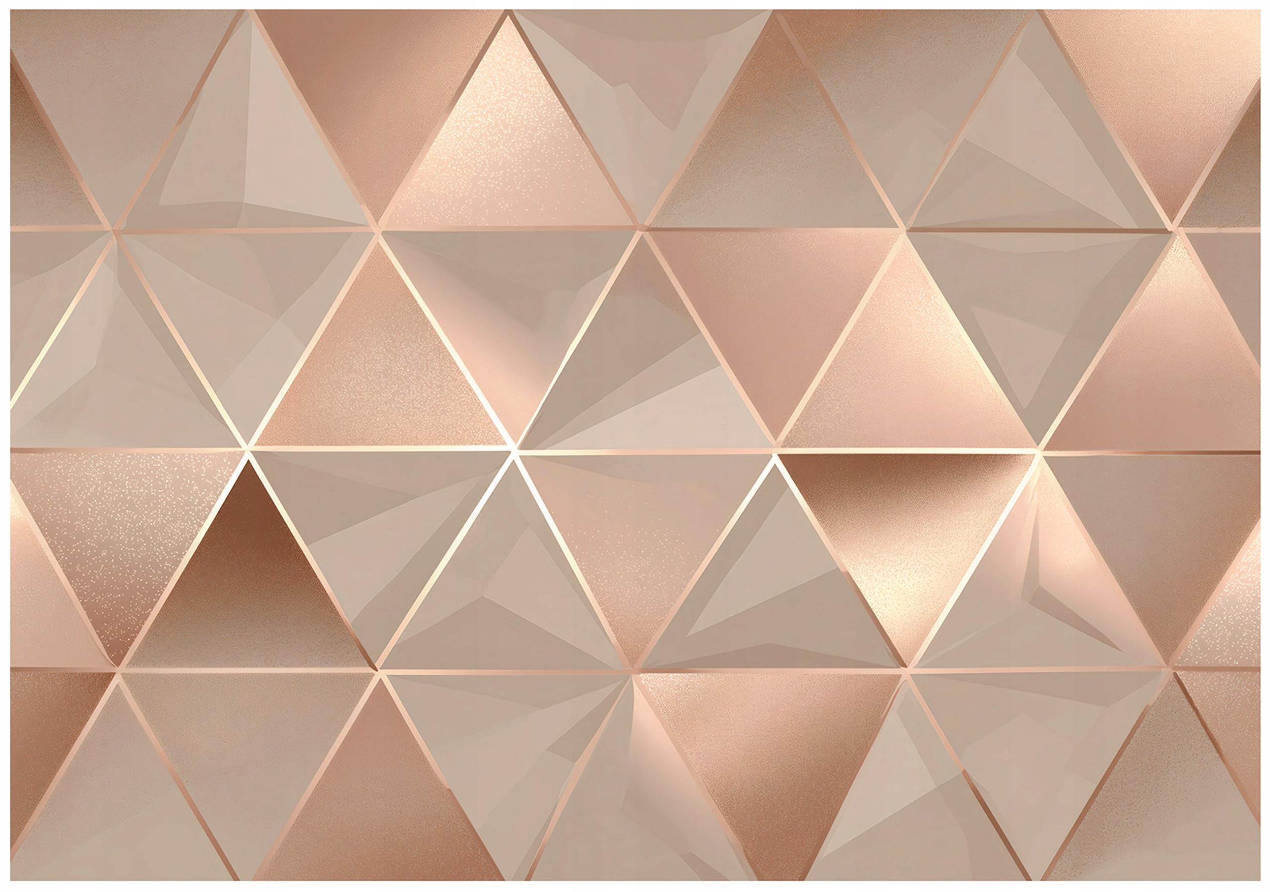 FOTOTAPETE Abstrakt Geometrisch Beige 350x250 cm - Multicolor, Papier (350/250cm) - Wallarena