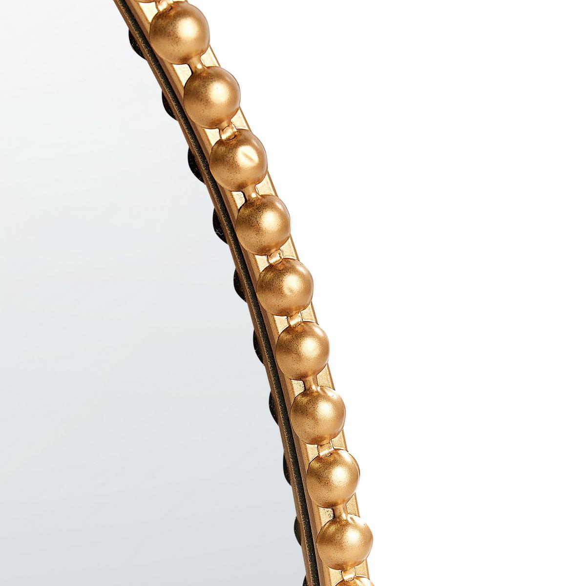 WANDSPIEGEL 57/79 cm Metall Gold Ouvea - Goldfarben, Metall (57/83/4cm) - Beliani