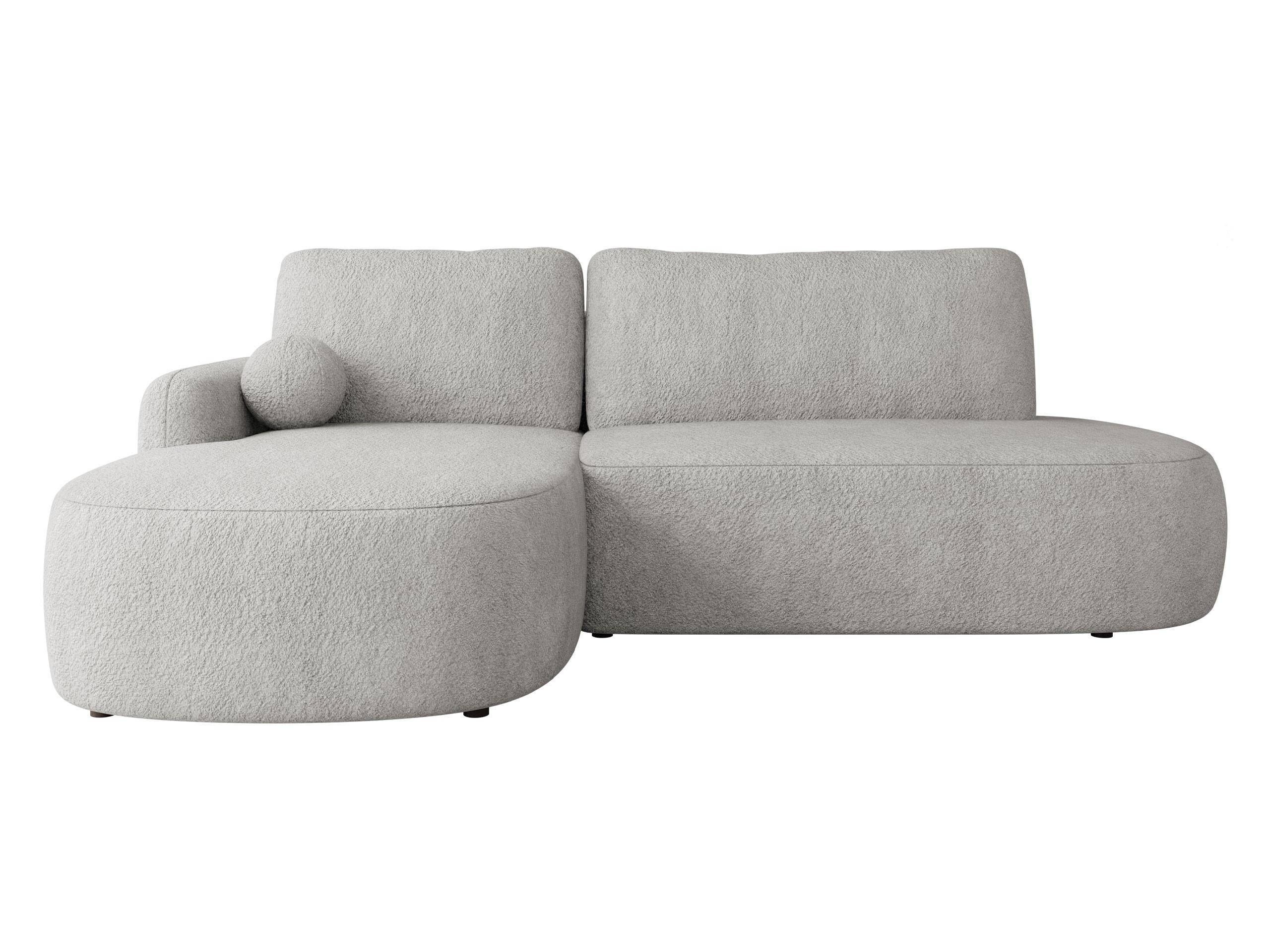 ECKSOFA Loridu O, Seite: Links - Hellgrau/Schwarz, Holz/Kunststoff (274/174cm) - MIRJAN24
