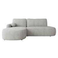 ECKSOFA Loridu O, Seite: Links - Hellgrau/Schwarz, Holz/Kunststoff (274/174cm) - MIRJAN24