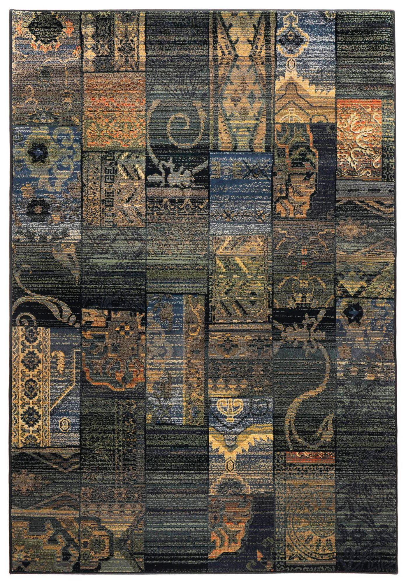 WEBTEPPICH Gabiro 5504 160x235 cm - Blau, Textil (160/235cm) - THEKO