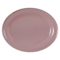 SERVIERPLATTE Beat Color Glaze Altrosa 35 x 28 cm - Dunkelrosa, Keramik (28/2.2/35.3cm) - Seltmann Weiden