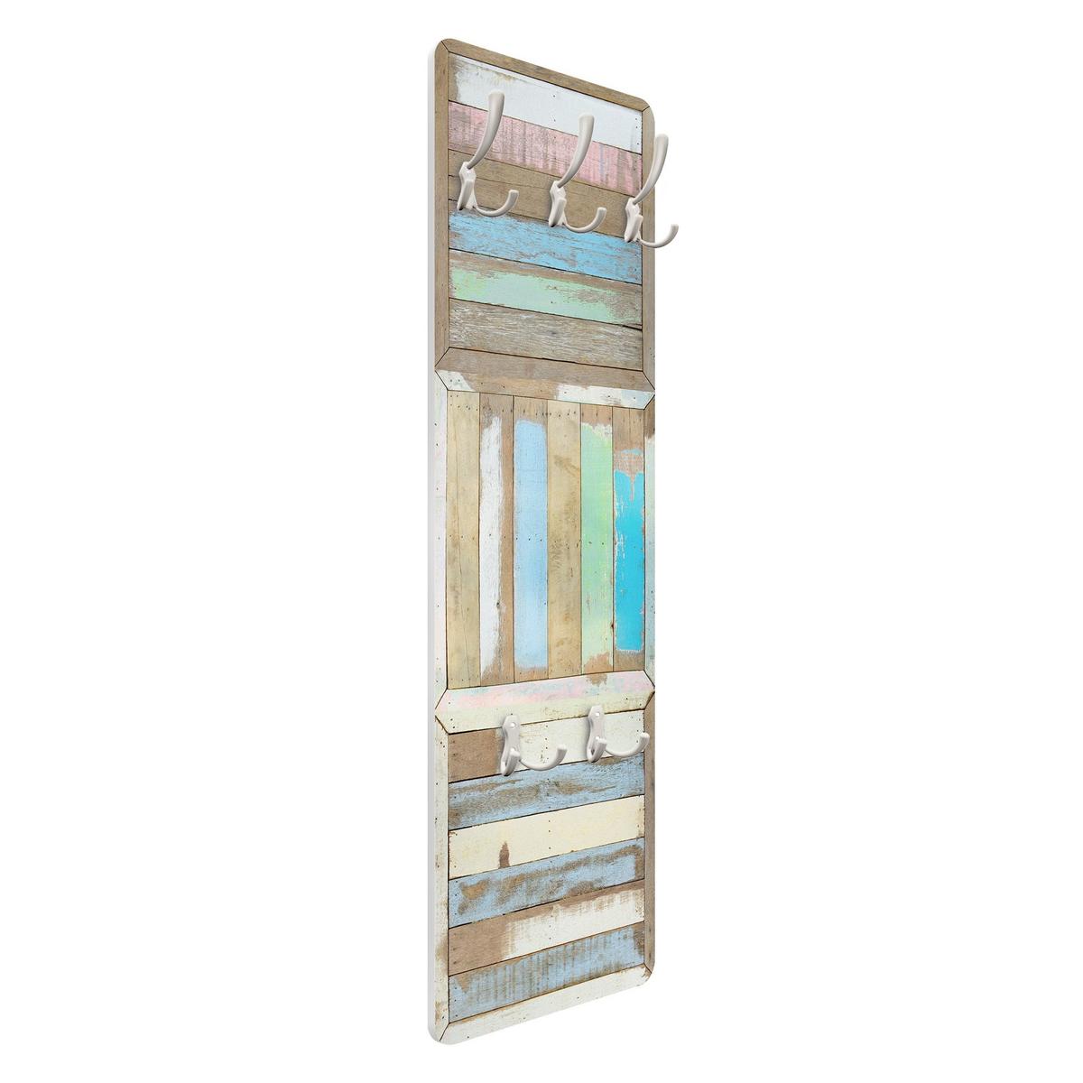 WANDGARDEROBE - Rustic Timber 34/105 cm - Blau, Holzwerkstoff (34/105/1.6cm) - Bilderwelten