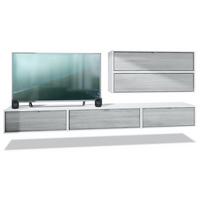 WOHNWAND Lana Fronten in Avola-Anthrazit - Anthrazit, Holzwerkstoff (260/150/37cm) - Vladon