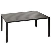 ALU-ESSTISCH rechteck Anthrazit - Anthrazit, Metall (80/140/72cm) - MCW