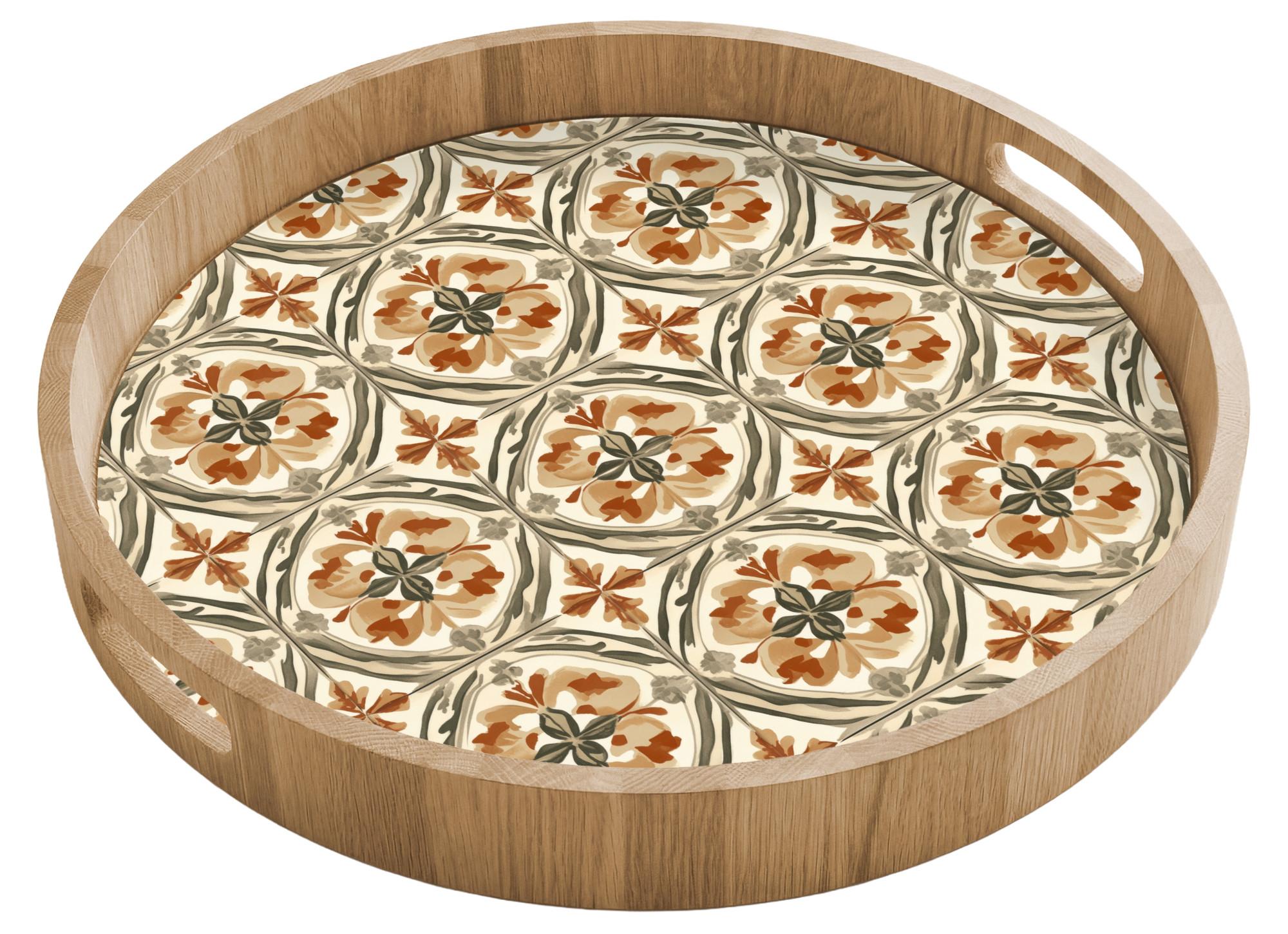TABLETT Elegant - antik - farbenfroh 40x40 cm - Multicolor, Holz (40/5/5cm) - OnlyWow