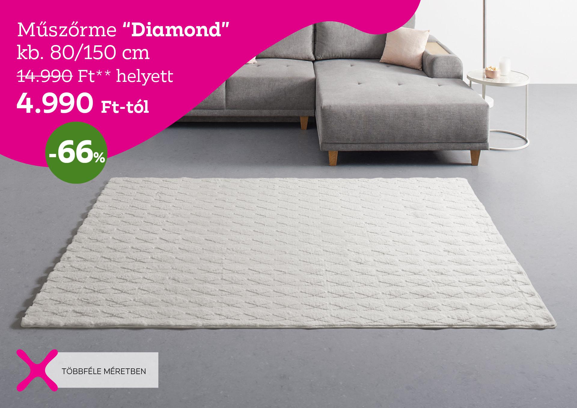 Műszőrme DIAMOND 14990 Forint helyett 4990 Forint, kedvezmény mértéke 66%