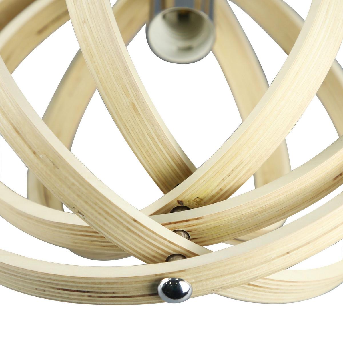 PENDELLEUCHTE Detlef 30/30/150 cm - Weiß, Holz (30/30/150cm) - Nettlife