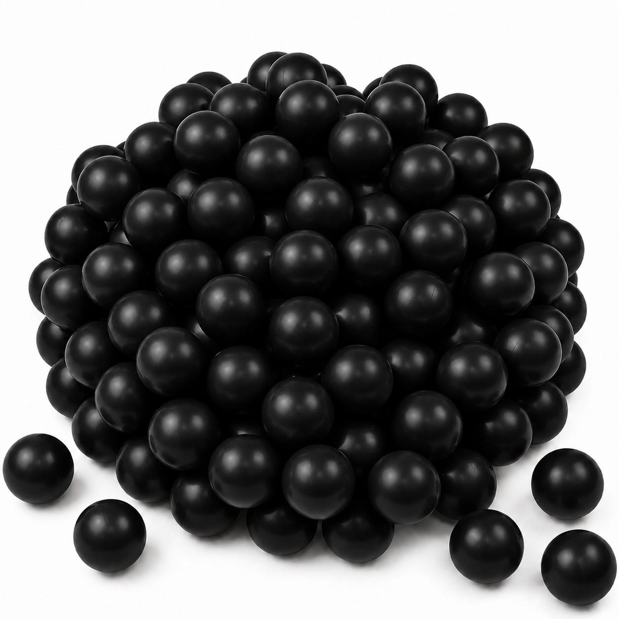 BÄLLEBAD-BÄLLE 50 Stück, Schwarz, 5.5 cm - Schwarz, Kunststoff (5.5/5.5/5.5cm) - Littletom