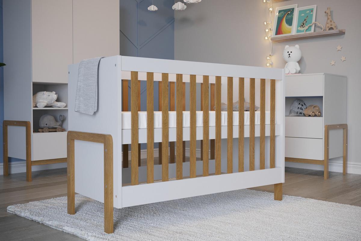 KINDERBETT Viktor ohne Schublade ohne Matratze Weiß 120/60 - Weiß, Holzwerkstoff (60/120cm) - RAUMHIRSCH FURNITURE