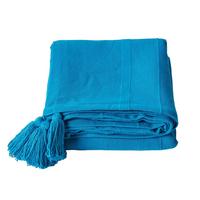 ÜBERWURF Rajput 225/255 cm, 100% Baumwolle - Petrol, Textil (225/255cm) - Homescapes