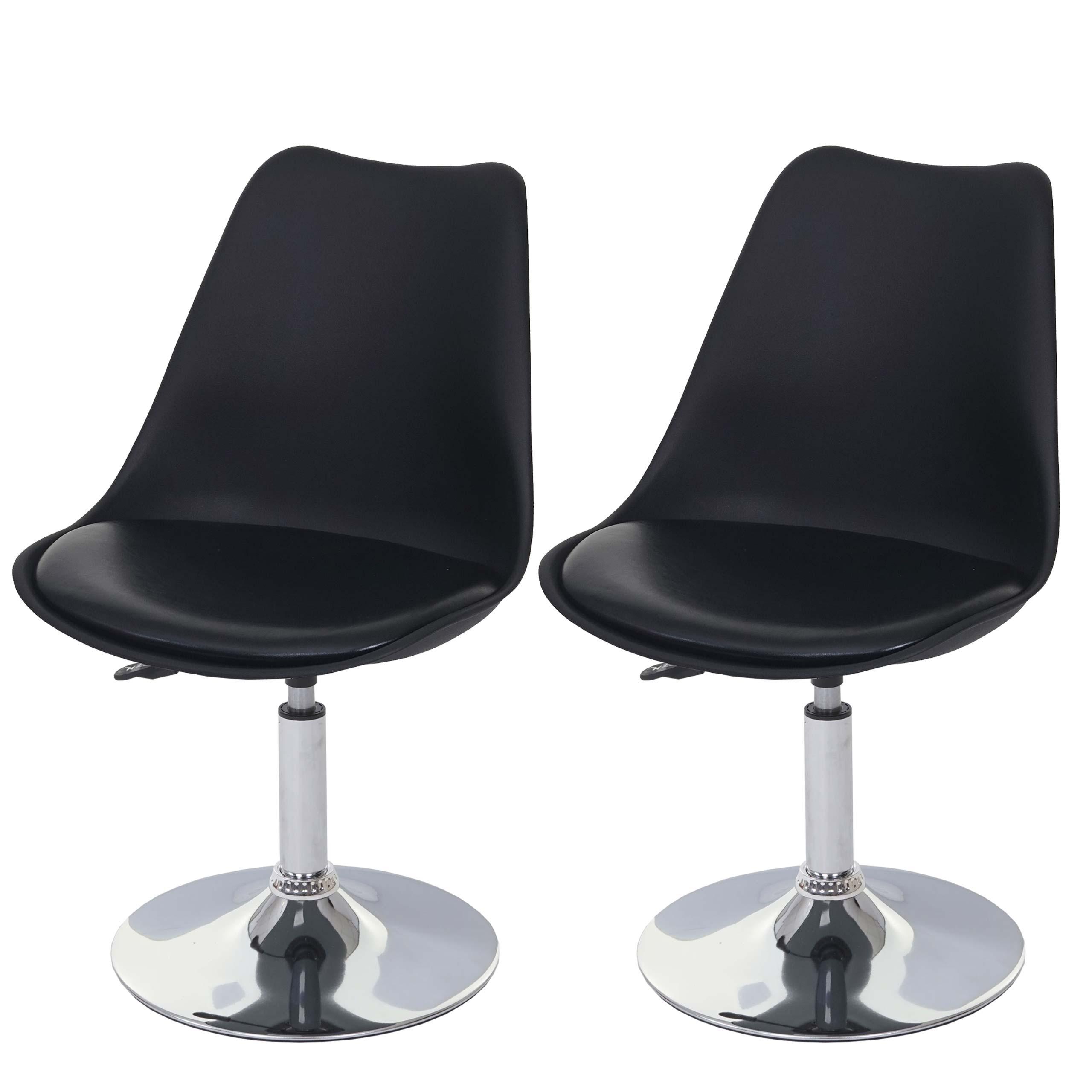 ESSZIMMERSTUHL Schwarz 2er-Set - Schwarz, Textil (48/80/54cm) - MCW