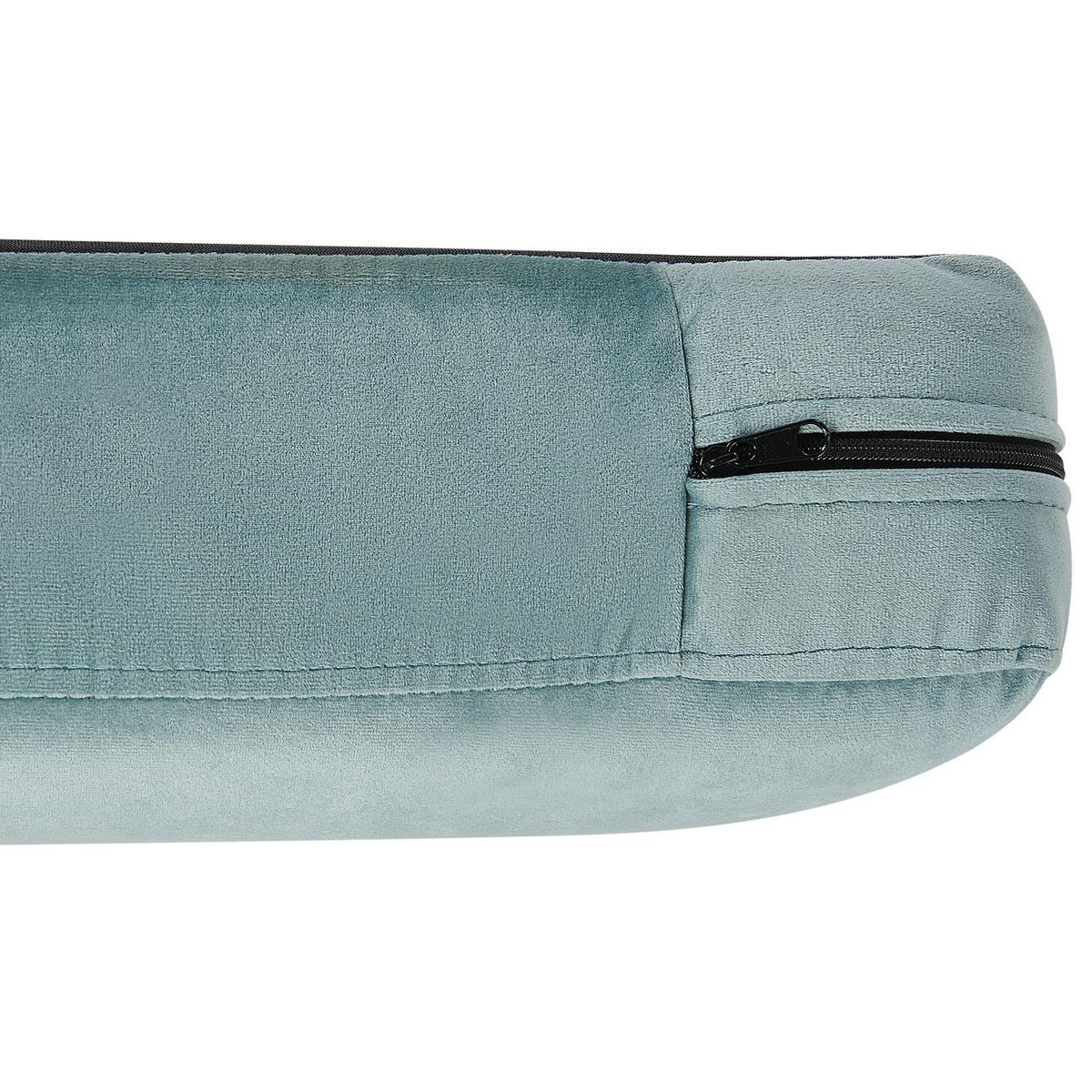 SESSEL Samtstoff Grün Vietas - Grün, Textil/Metall (85/90/67cm) - Beliani