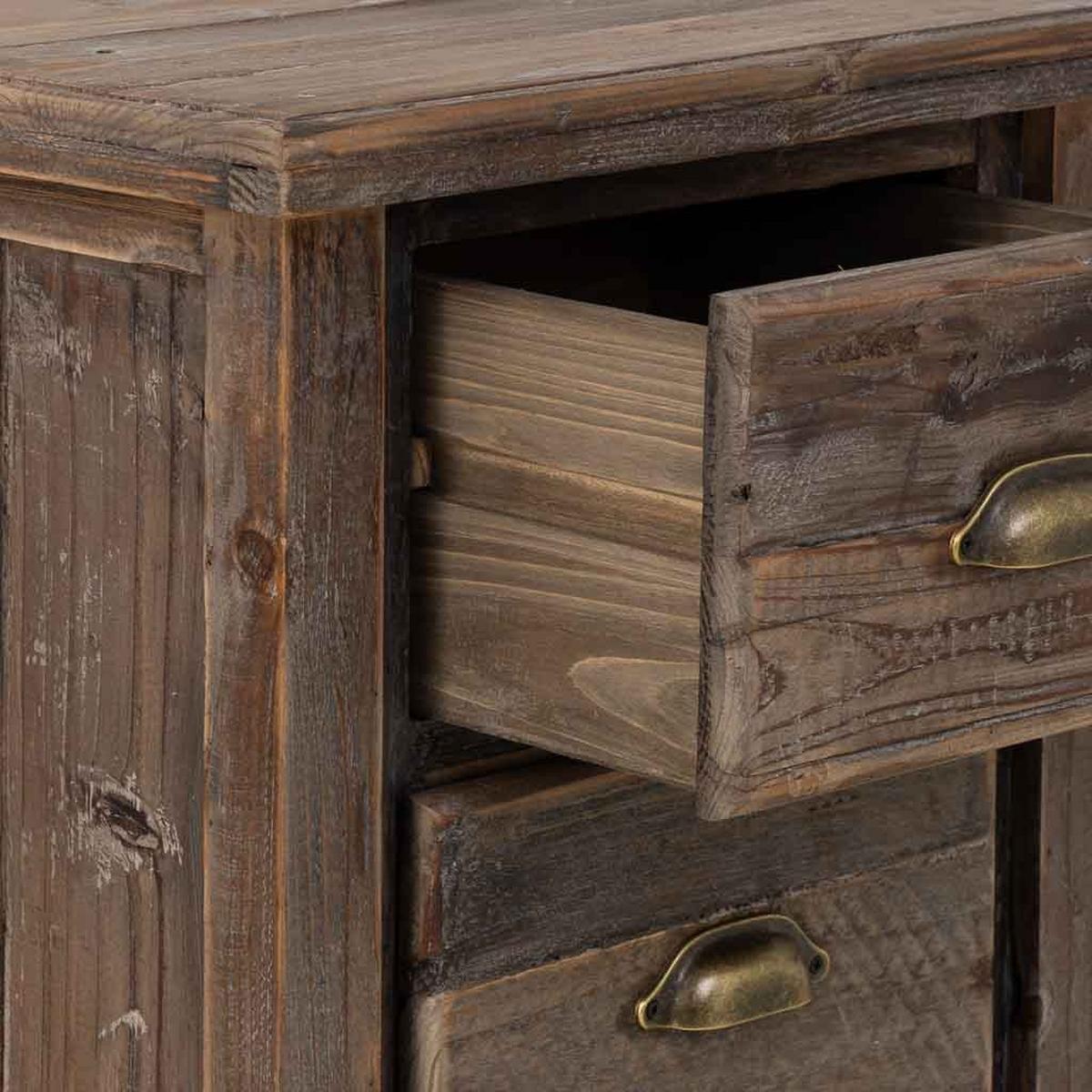 NACHTTISCH aus Holz, 48x38x77cm - Braun, Holzwerkstoff (48/76.5/38cm) - Wanderlust