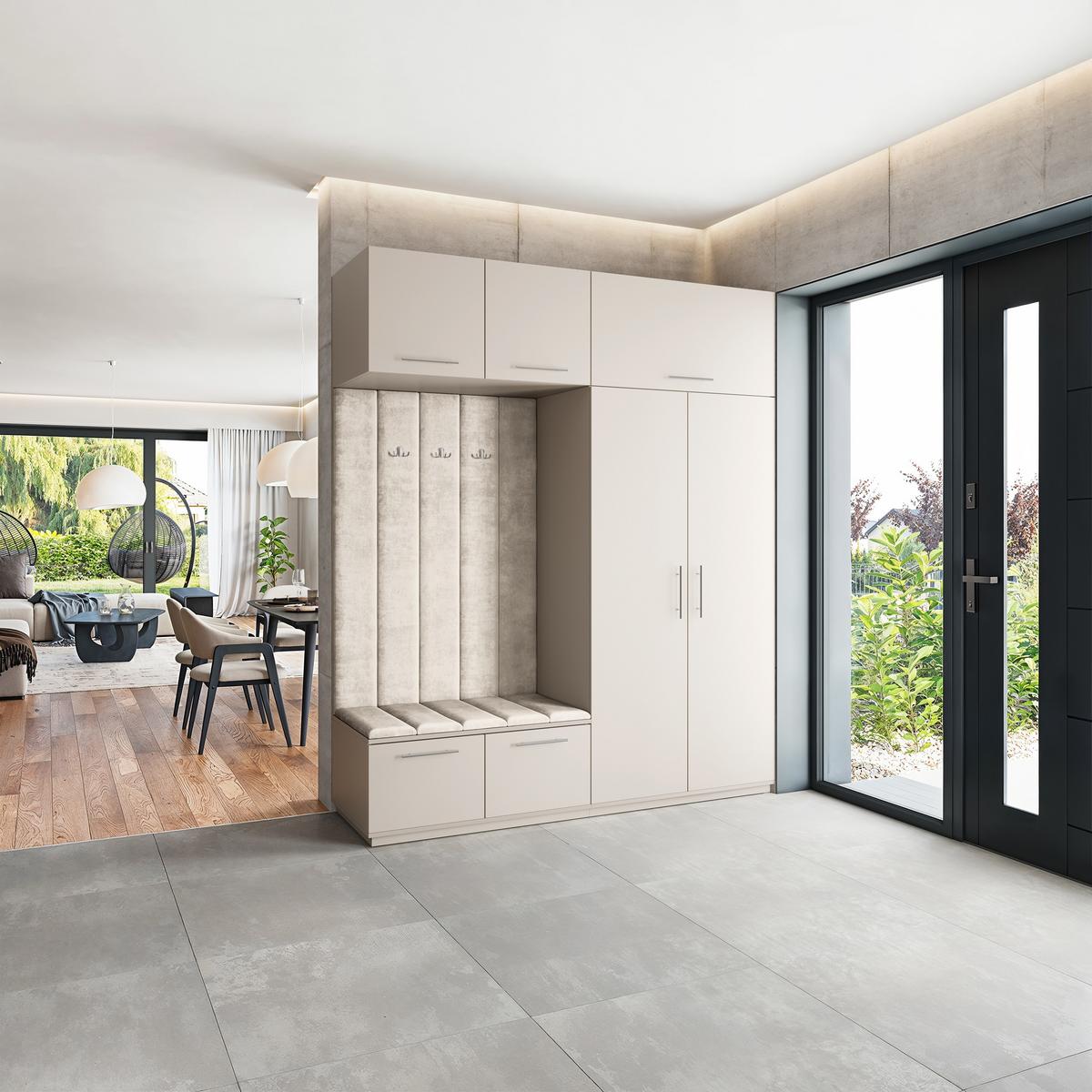 GARDEROBENSCHRANK REMA 200/240/60 cm Modern Kaschmir - Kaschmir/Beige, Holzwerkstoff (200/240/60cm) - MASSENO
