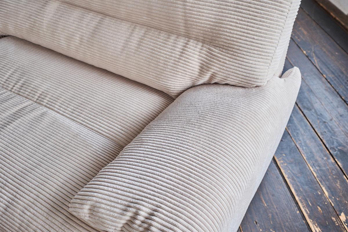 SOFA CINE Braun Cord - Schwarz/Braun, Kunststoff/Textil (284/84/106cm) - KAWOLA