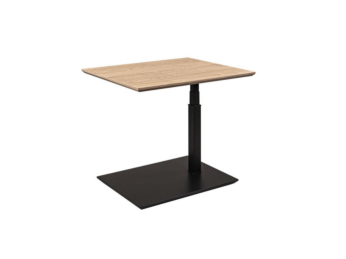 BEISTELLTISCH Cecil 70x60x47 höhenverstellbar Anthrazit/Wildeiche Bianco - Braun, Holz (70/60/47cm) - 58aufmkessel