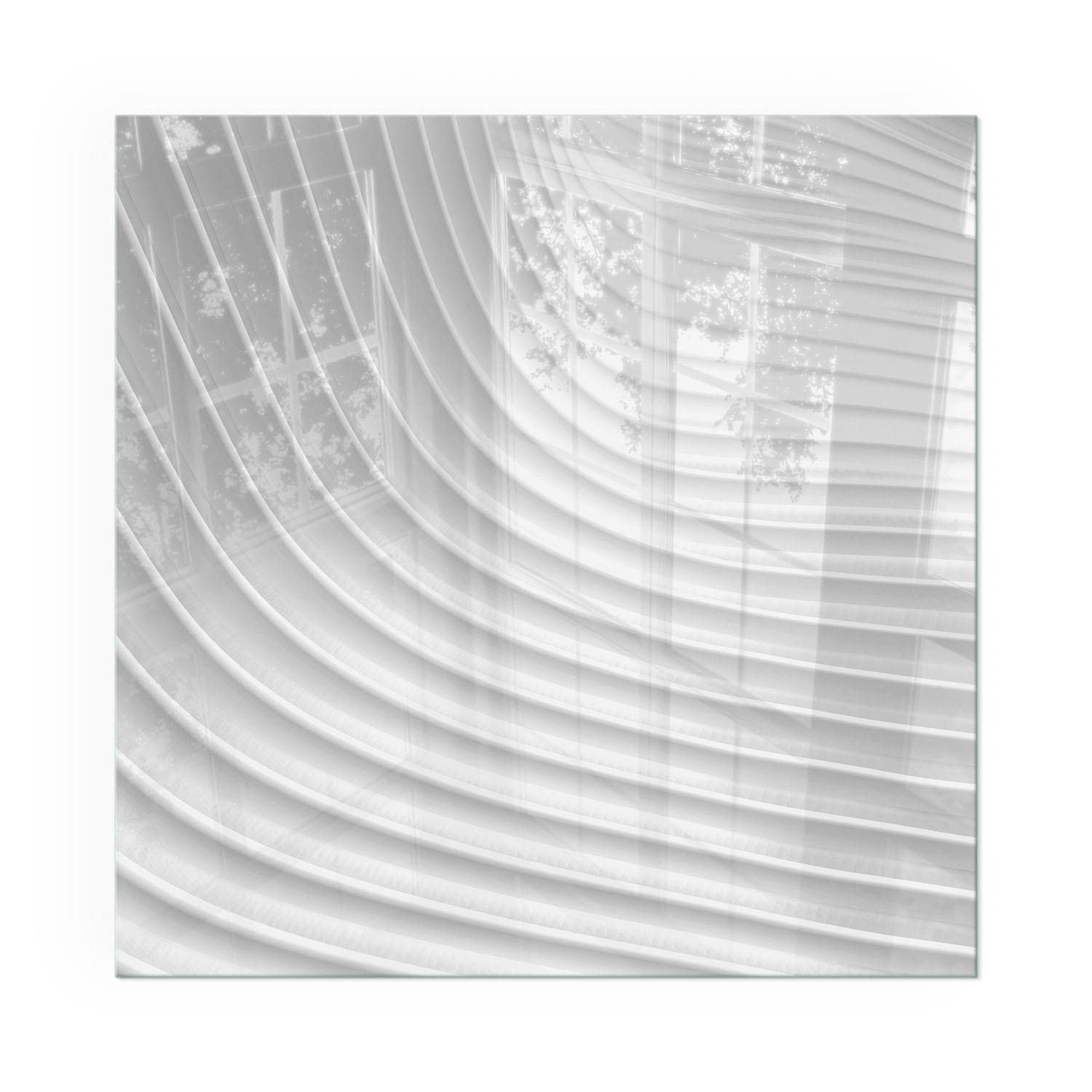 GLASPLATTE für Kamin 60x60 cm - Weiß, Glas (60/60/0.4cm) - TULUP