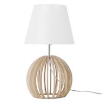 TISCHLAMPE Samo 22/22/41 cm - Weiß, Holzwerkstoff (22/22/41cm) - Beliani