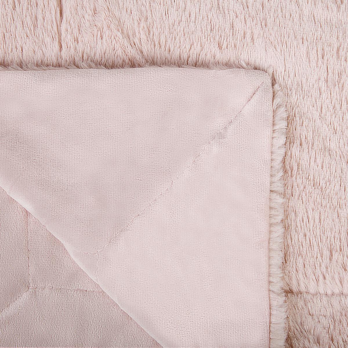TAGESDECKE Rosa Gelik 200/180 cm - Pink, Textil (180/200cm) - Beliani