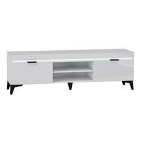 TV-MÖBEL Ruben Weiß - Weiß, Holzwerkstoff (157/48/40cm) - Petits-meubles
