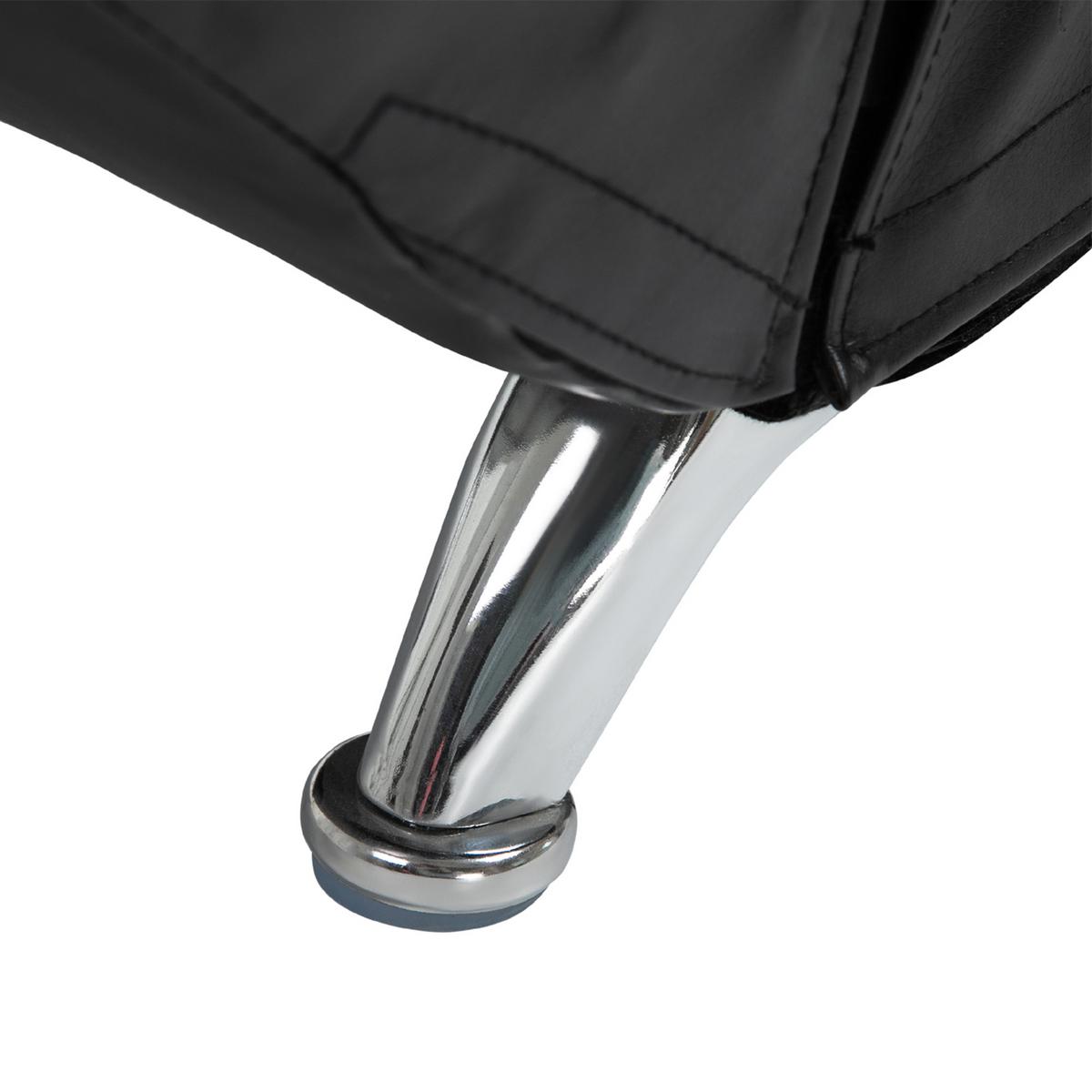 RELAXLIEGE mit Massagefunktion Loungesessel Chaiselongue Zero-G Design Schwarz - Schwarz, Leder (163/87/58cm) - HOMCOM
