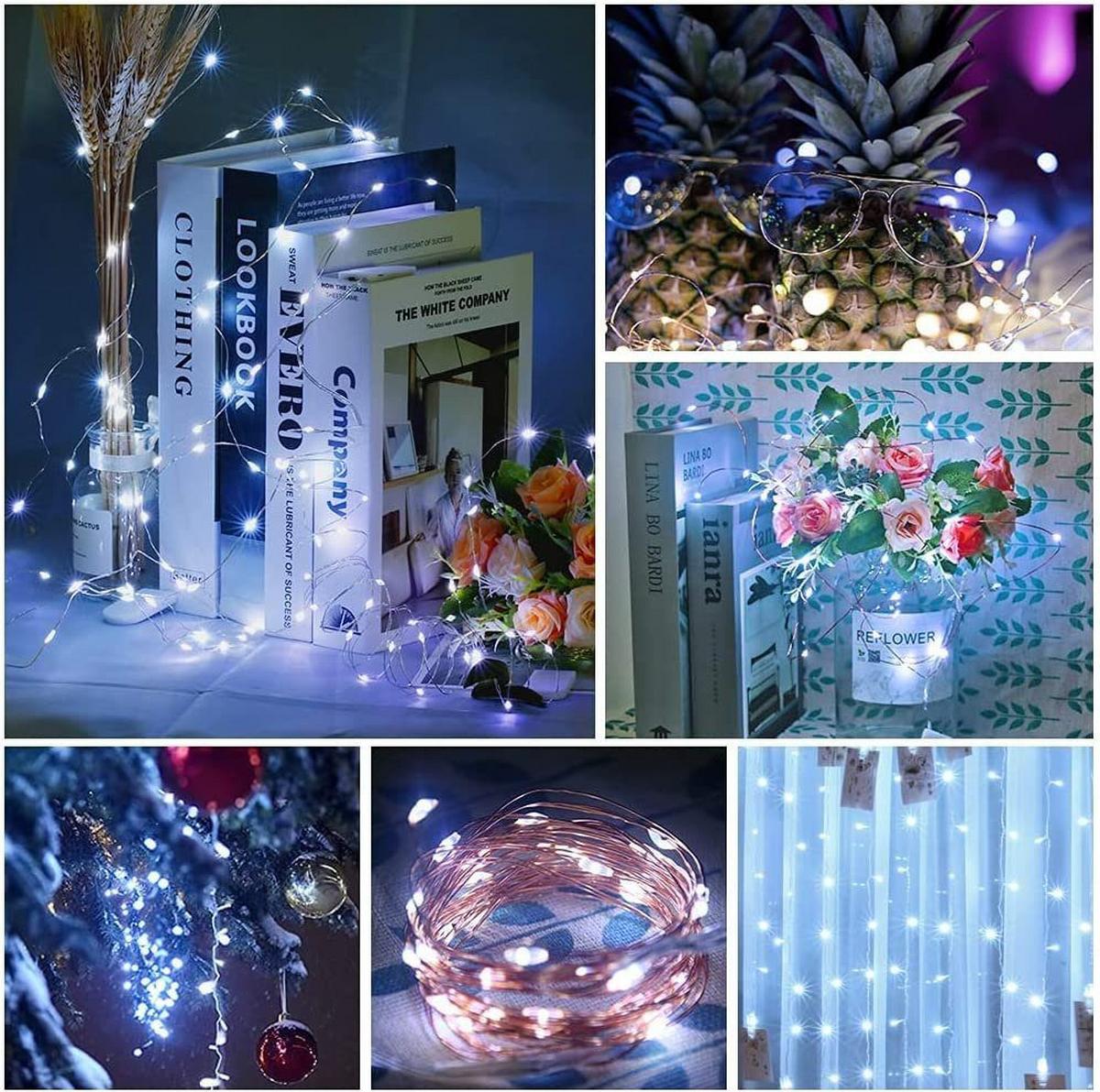 LED-LICHTERKETTE Bambuskäfig II 20m - Transparent, Kunststoff (20cm) - Nettlife
