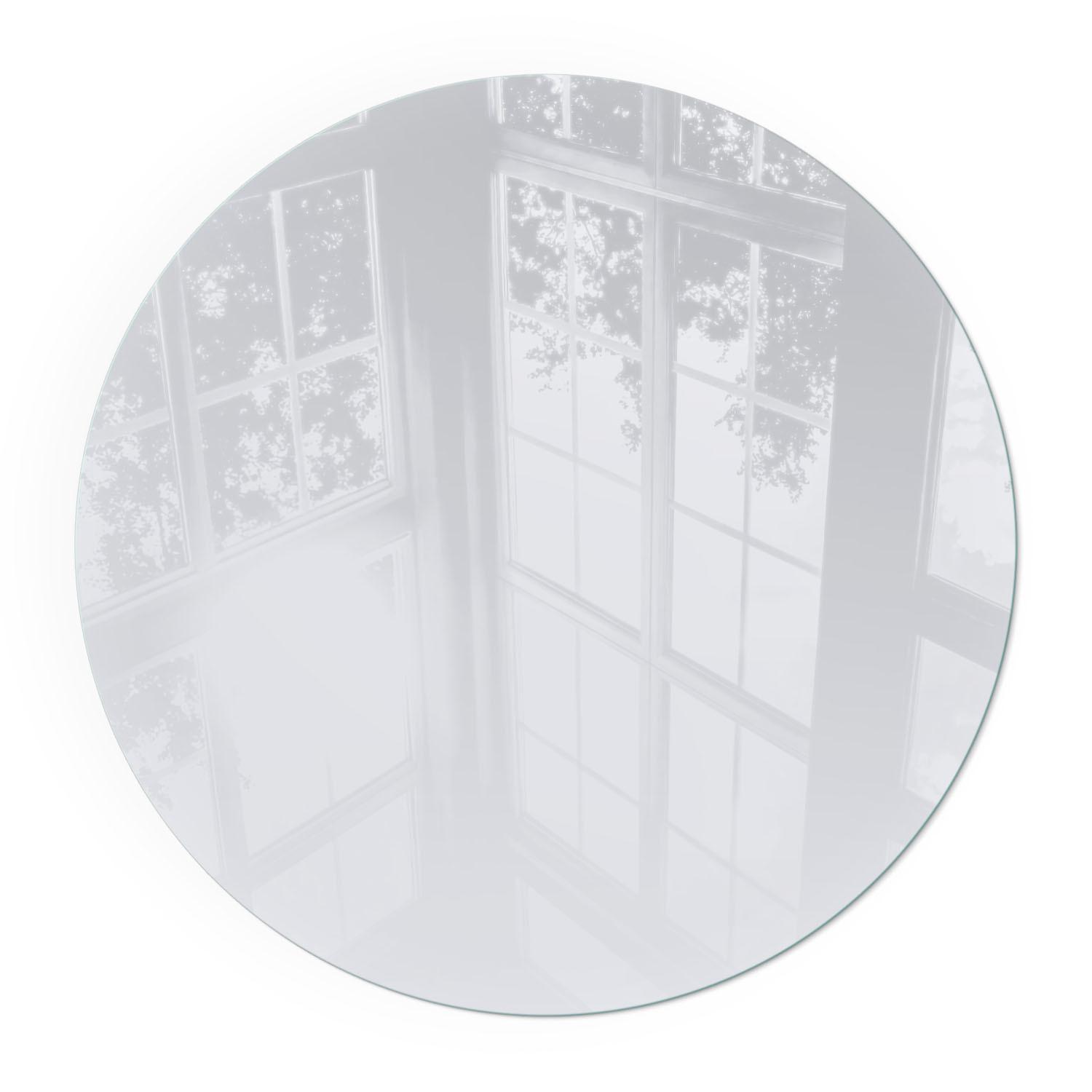 GLASPLATTE für Kamin Ø 50 cm - Grau, Glas (50/50/0.4cm) - TULUP
