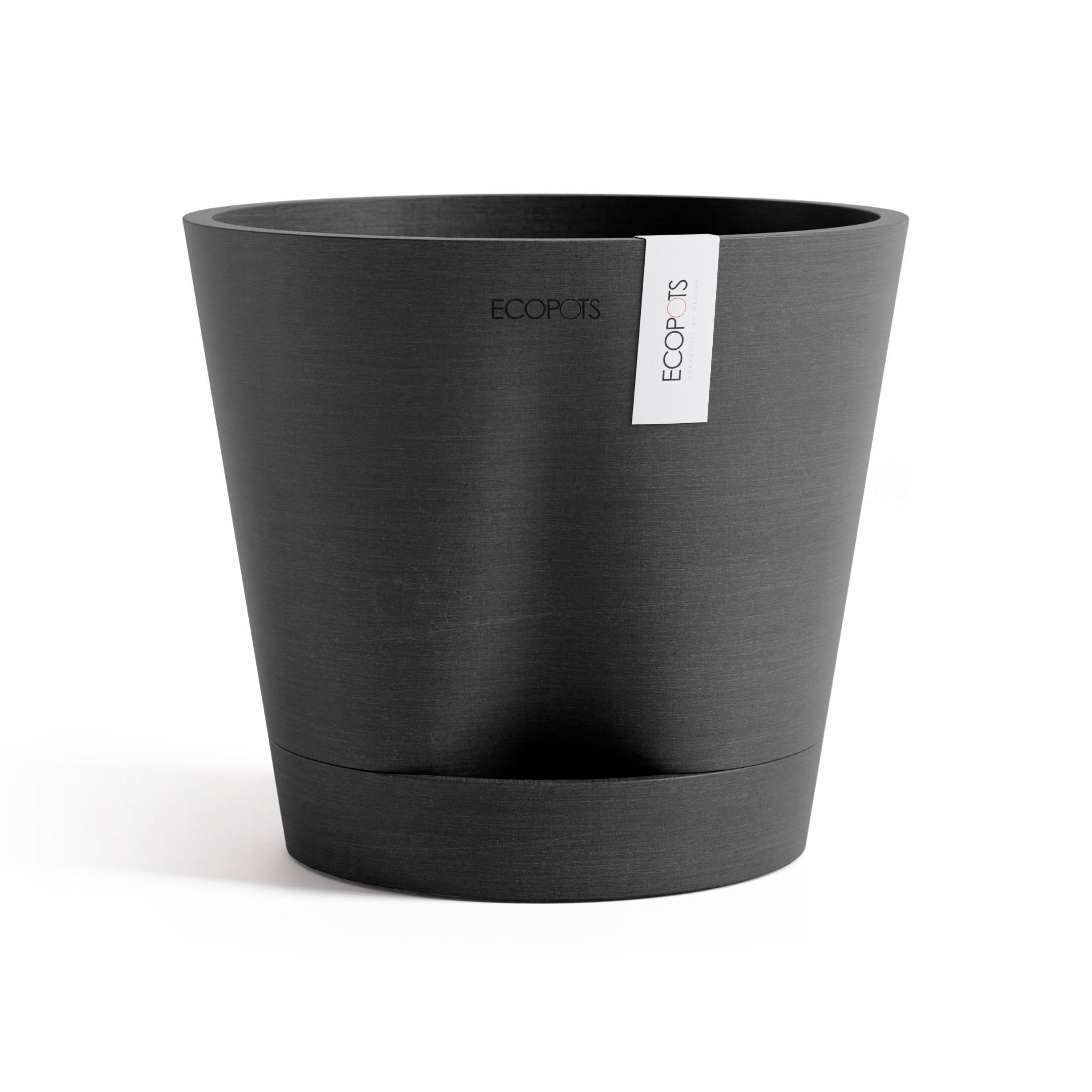 BLUMENTOPF Venice 20,1/17,7 cm Dunkelgrau - Dunkelgrau, Kunststoff (20.1/17.7cm) - Ecopots
