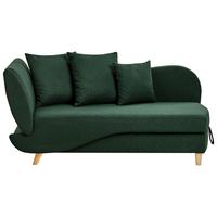 CHAISELONGUE-LINKSSEITIGE Grün Meri - Braun/Grün, Textil (155/76/69cm) - Beliani