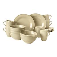 FRÜHSTÜCKS-SET Beat Color Glaze Sandbeige 18-tlg. - Beige, Keramik (2/2/2cm) - Seltmann Weiden