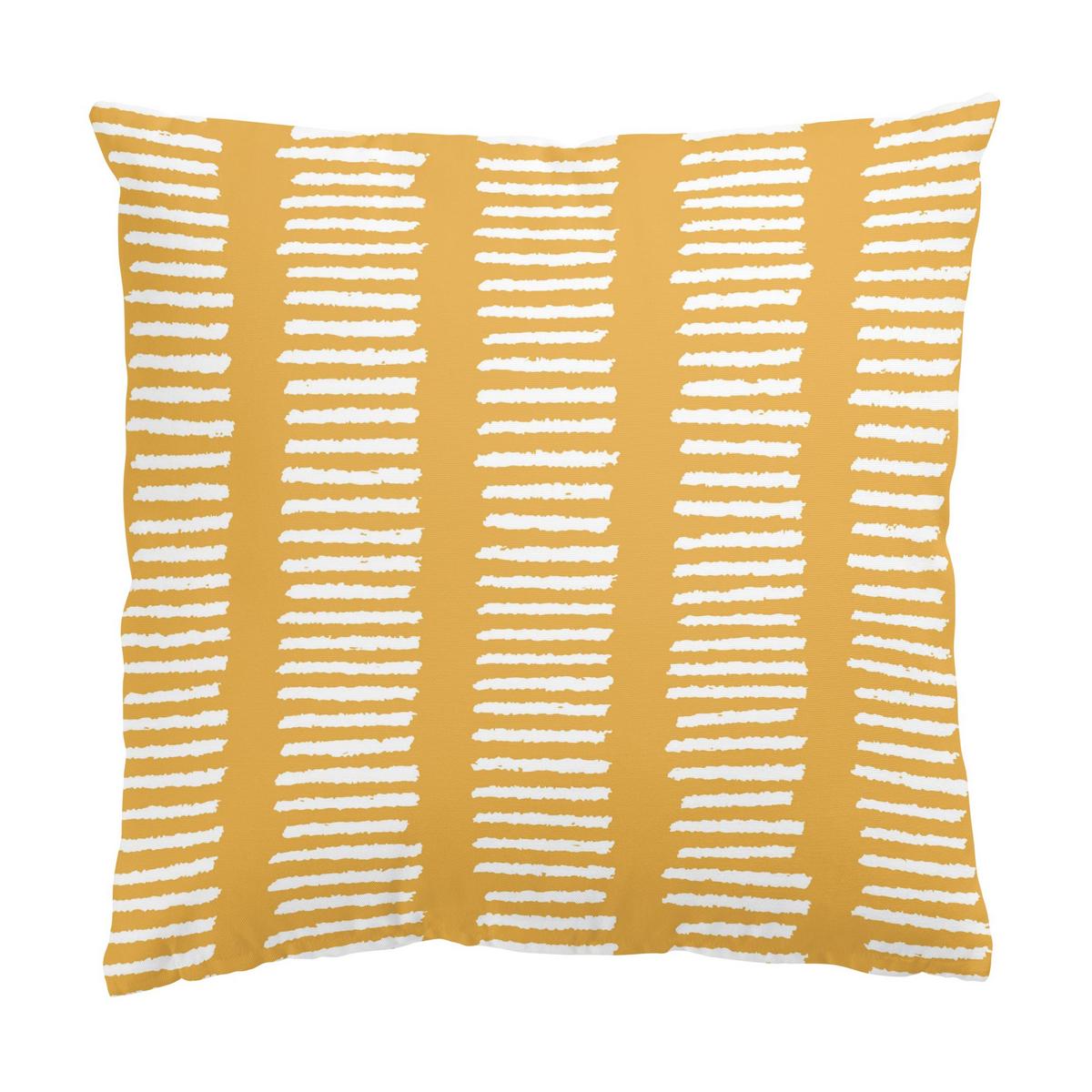DEKOKISSEN 2er-Set Ethnomuster Duo I 40/40 cm - Gelb, Textil (40/40cm) - Bilderwelten