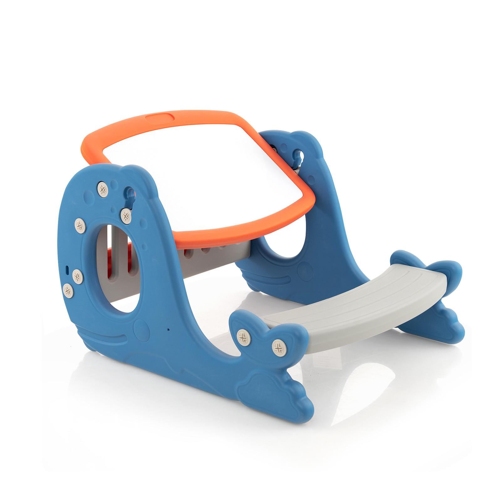 KINDERSTAFFELEI Blau - Blau, Kunststoff (67/39/54cm) - COSTWAY