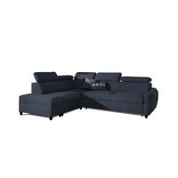 ECKSOFA Schlafsofa Anton In Esito - Dunkelblau, Holzwerkstoff/Textil (205/265cm) - Fun Möbel