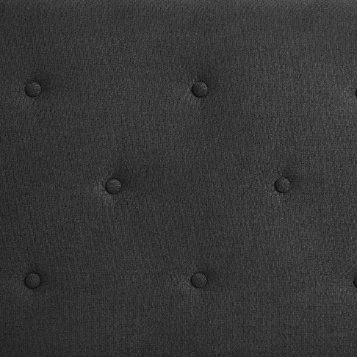 KOPFTEIL MAVELI 90x190 cm schwarz - Schwarz, Textil (90/97/7cm) - IDIMEX