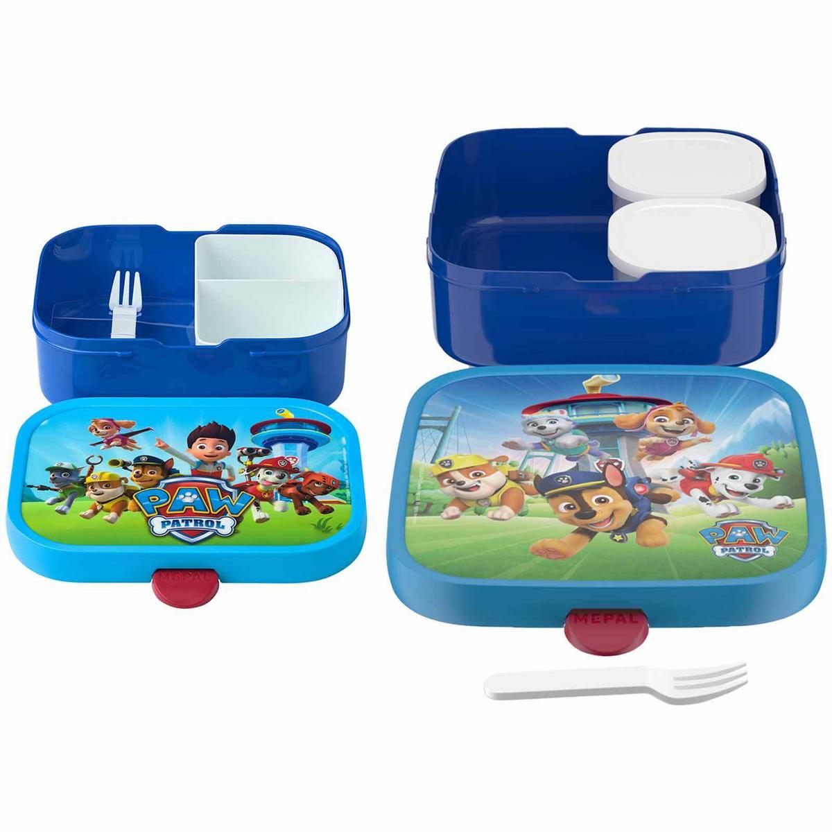 BROTDOSEN-SET Campus (2025) Paw Patrol Pups 2er Set - Blau/Hellblau, Kunststoff (2/2/2cm) - Mepal