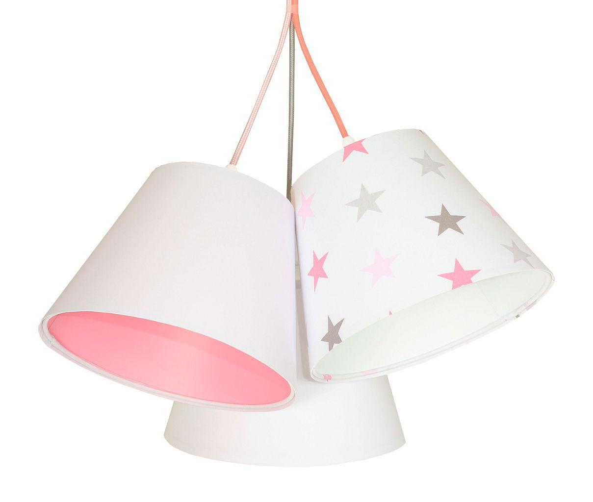 HÄNGELEUCHTE Rosa 26/19 cm - Pink/Weiß, Kunststoff (26/0.8/19cm) - ONZENO