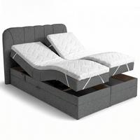 BOXSPRINGBETT Romeo mit elektrischer Matratzenverstellung, 160x200 cm, Dunkelgrau - Dunkelgrau, Textil (160/200cm) - Beautysofa