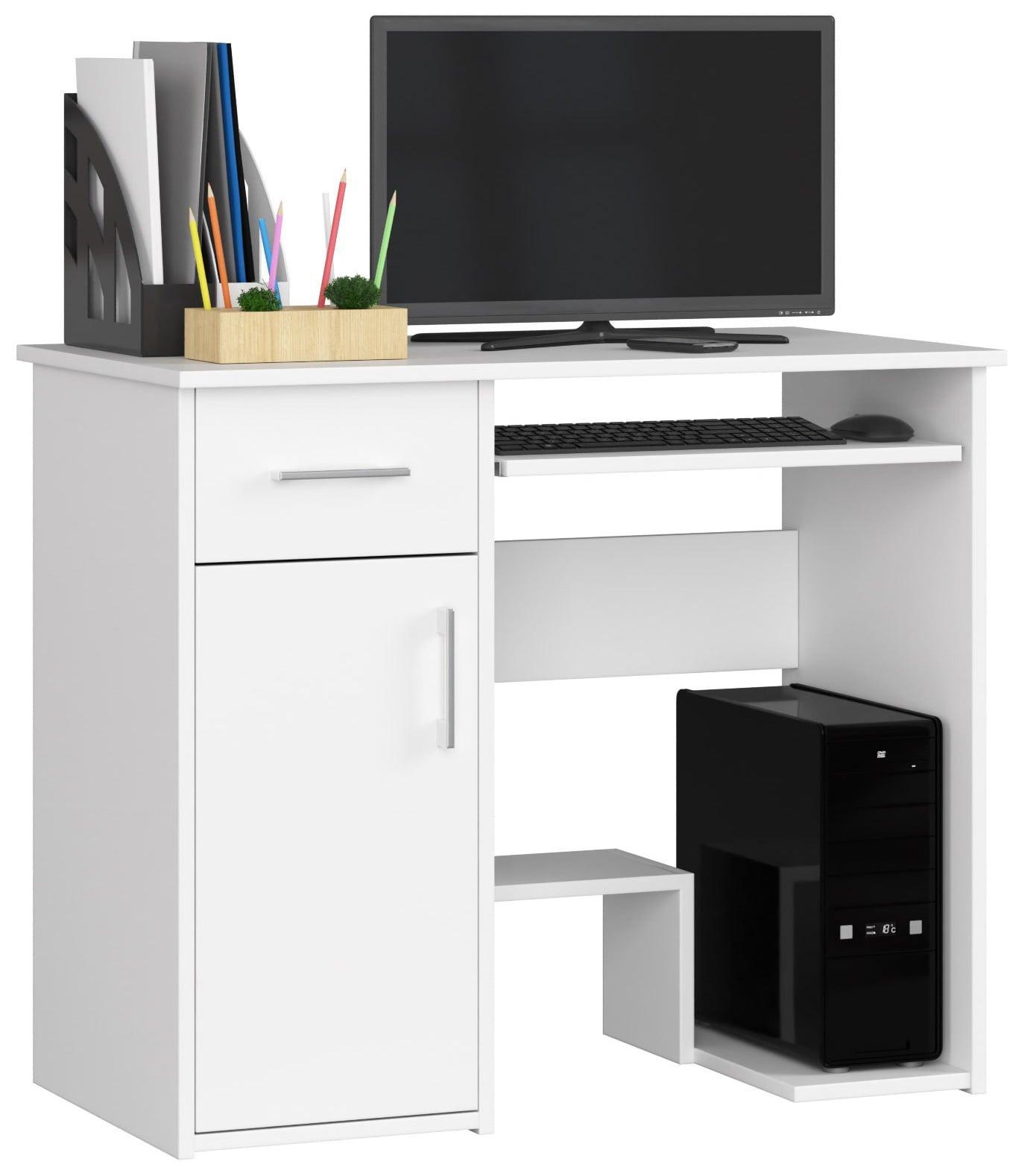 SCHREIBTISCH Weiß 74/90/50 - Weiß, Holzwerkstoff (90/50/74cm) - RAUMHIRSCH FURNITURE