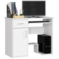 SCHREIBTISCH Weiß 74/90/50 - Weiß, Holzwerkstoff (90/50/74cm) - RAUMHIRSCH FURNITURE