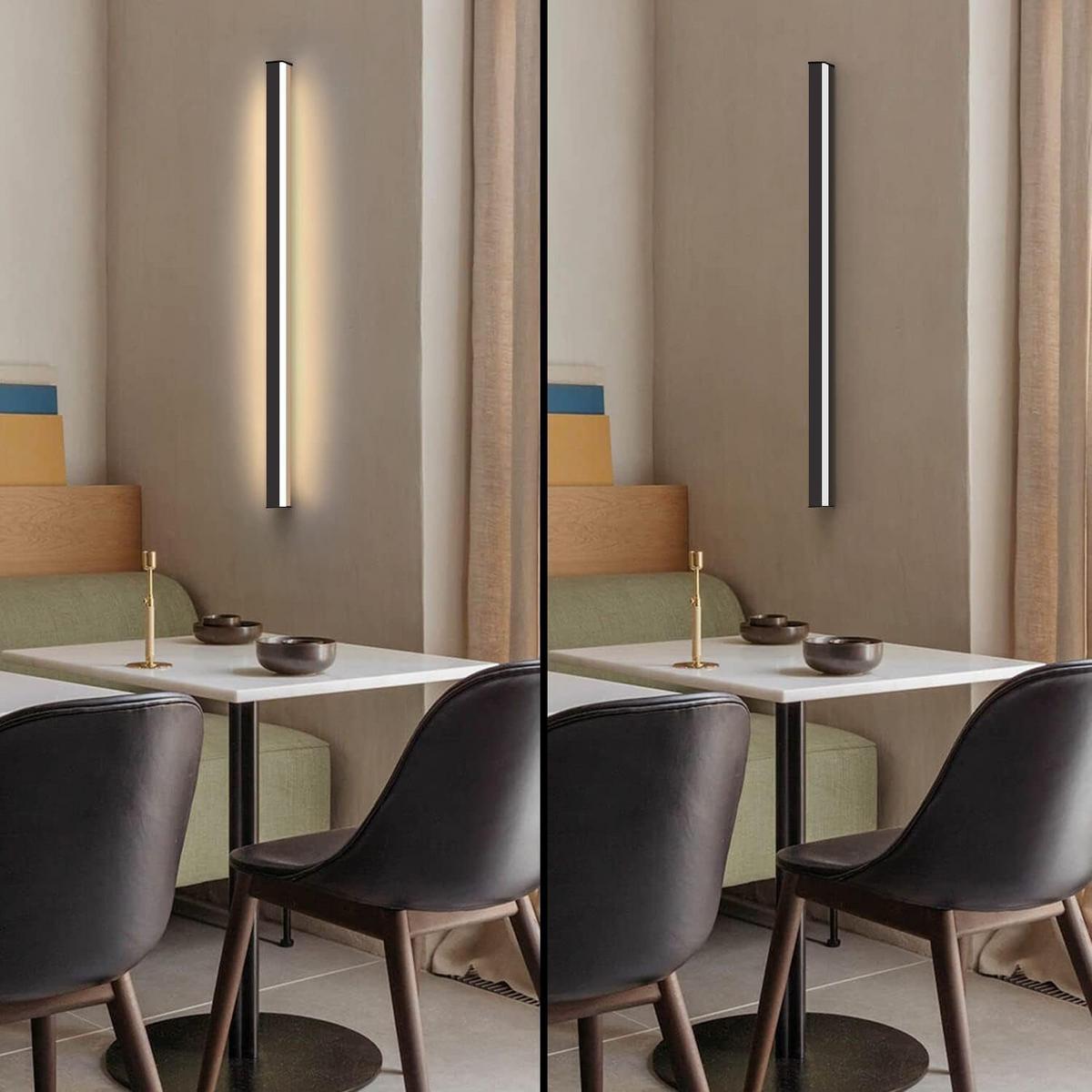 LED WANDLEUCHTE Schatz - Schwarz, Metall (4/3/60cm) - Nettlife