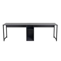 DOPPELSCHREIBTISCH - twin 240/60/74 cm - Anthrazit, Holzwerkstoff (71/60/74cm) - Calicosy