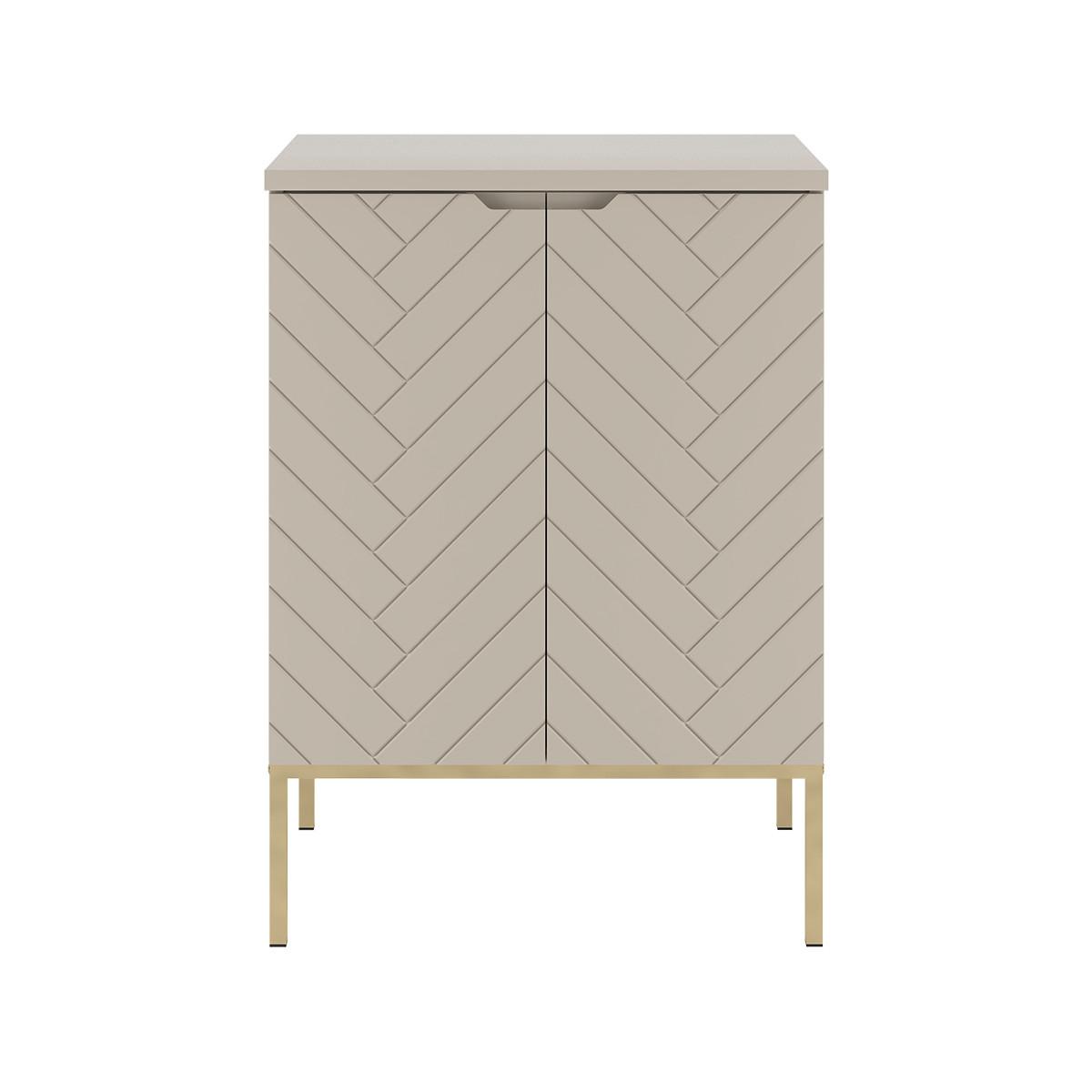 WASCHTISCHUNTERSCHRANK 60.6cm Daria Kaschmir - Beige, Holzwerkstoff (60.6/84.2/45.8cm) - Petits-meubles