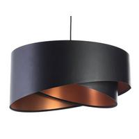 HÄNGELEUCHTE Schwarz 50/23 cm - Schwarz, Kunststoff (50/1/23cm) - ONZENO