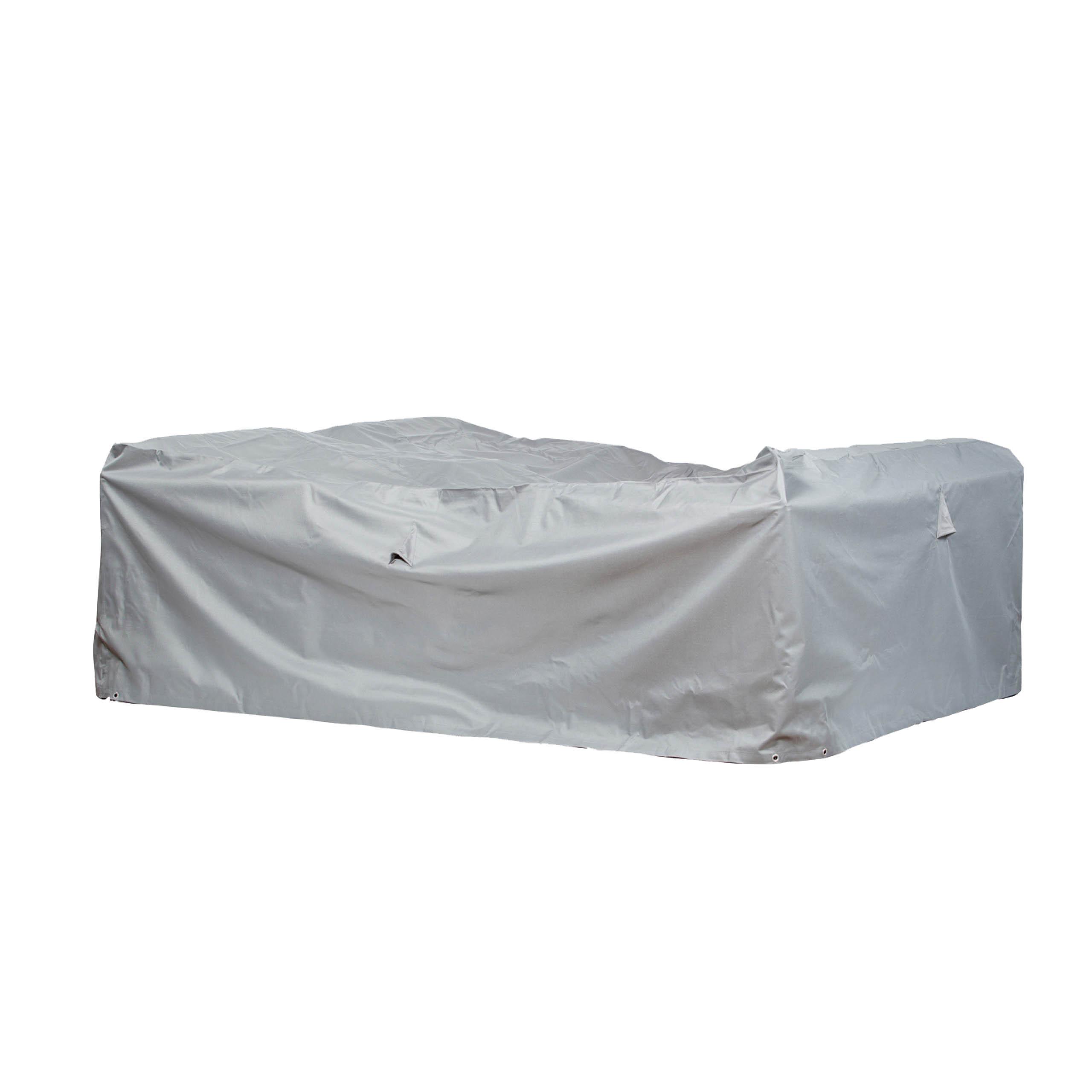 SCHUTZHÜLLE für Loungegruppe rechteckig / quadratisch SHP-20174 - Grau, Kunststoff (275/80/215cm) - mehr Garten