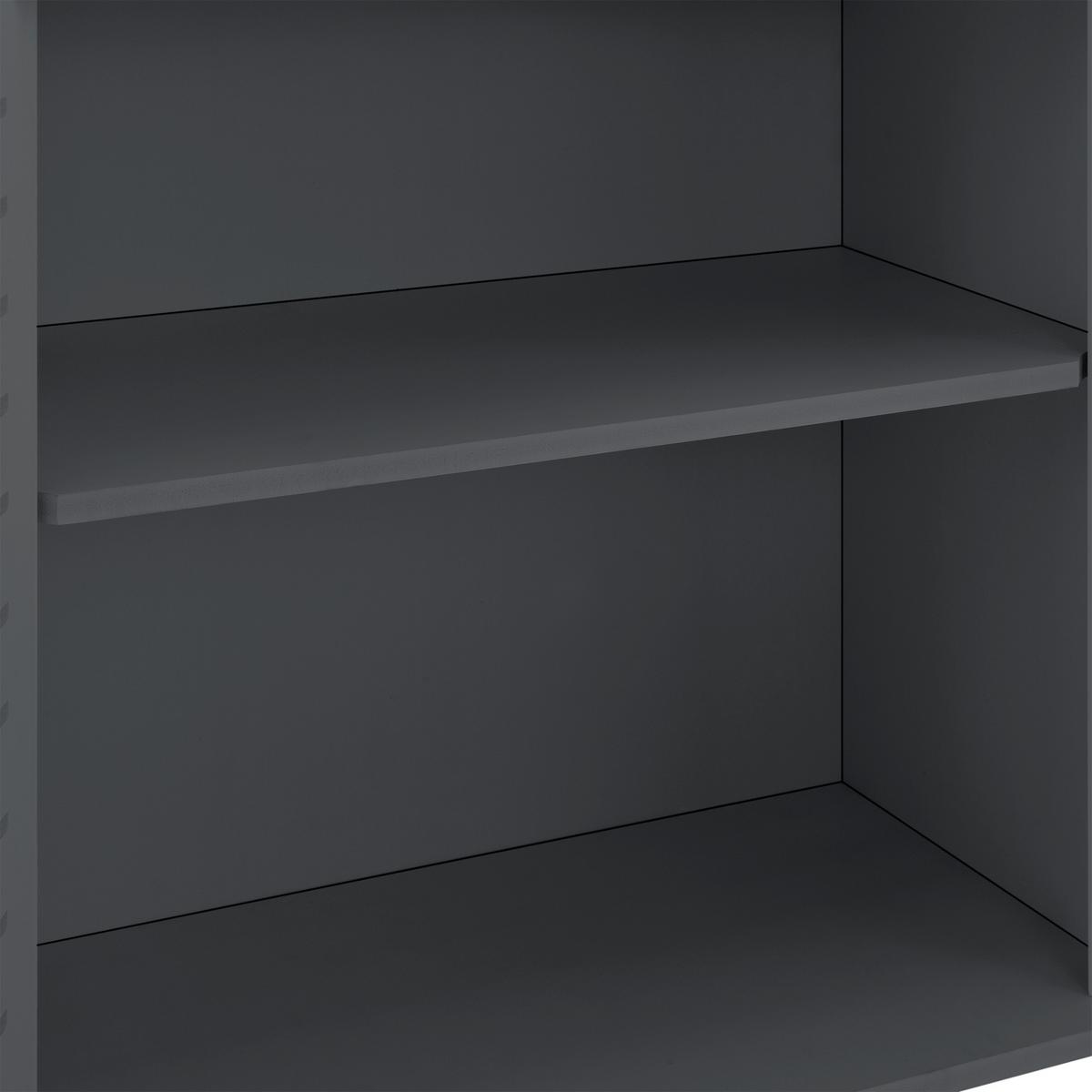BADEZIMMERSCHRANK Trosa - Dunkelgrau, Kunststoff (45/62/25cm) - [en.casa]