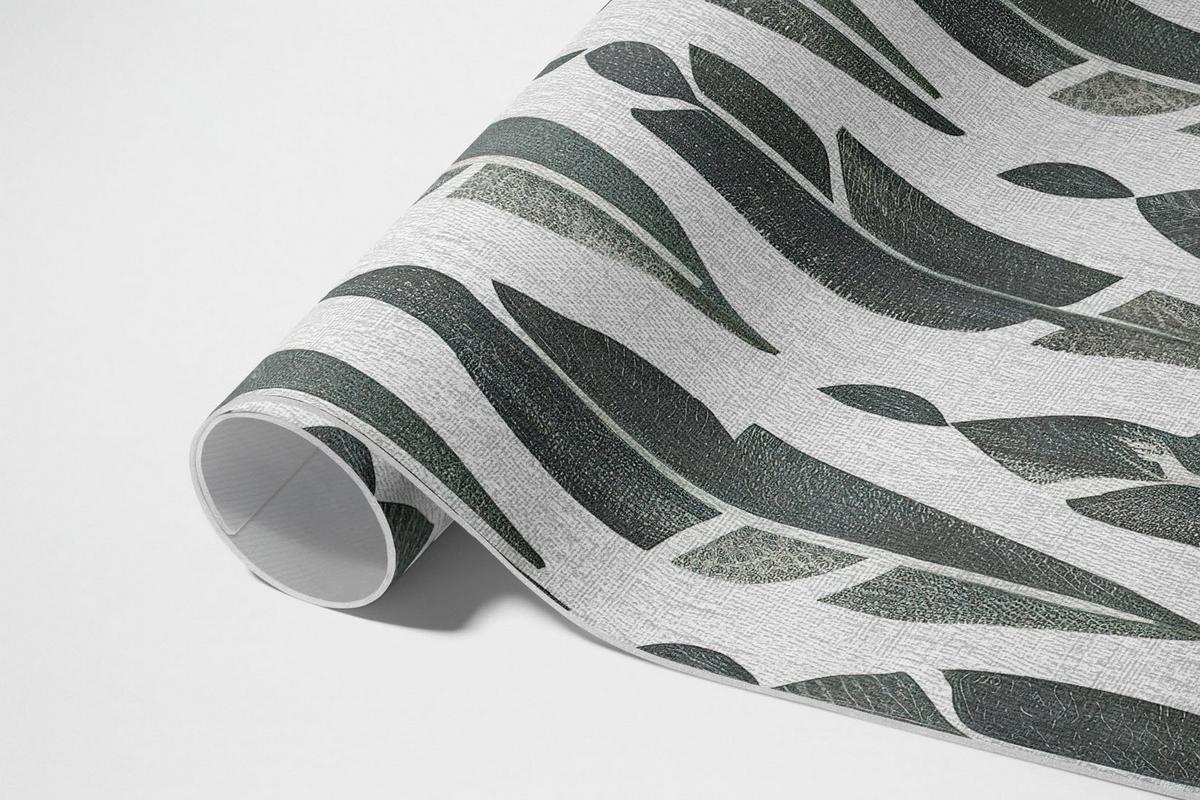 TEPPICH 80x120 cm Gemalte Indianerfedern Boho - Silberfarben, Kunststoff (80/120cm) - Wallfluent