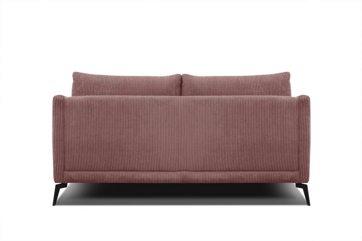 SOFA VILT 2,5-Sitzer, altrosa - Altrosa/Schwarz, Holzwerkstoff/Textil (202/89/94cm) - Wozimo