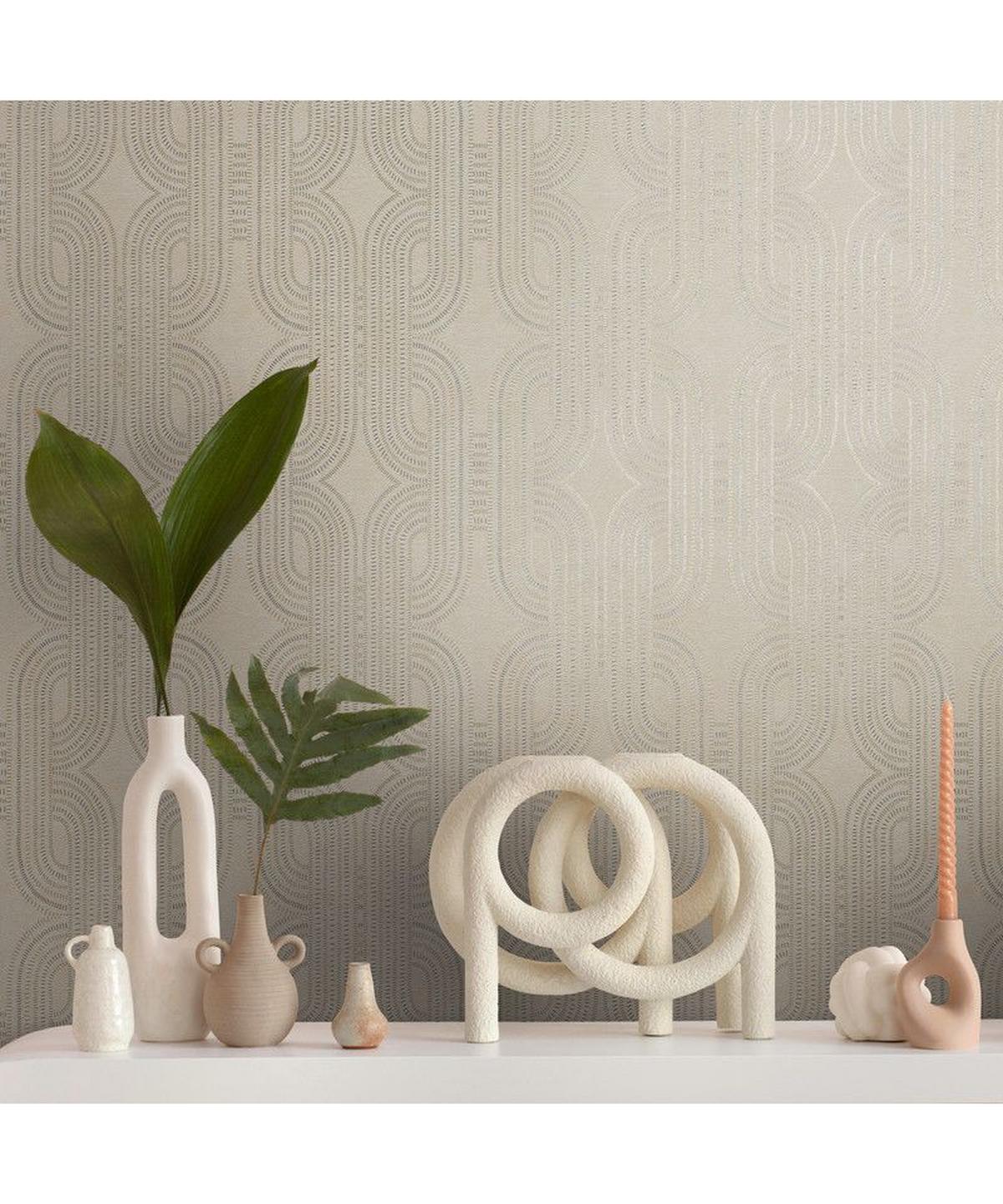 VLIESTAPETE Beige 53/1005 cm - Beige, Textil (53/1cm) - KUNSTLOFT