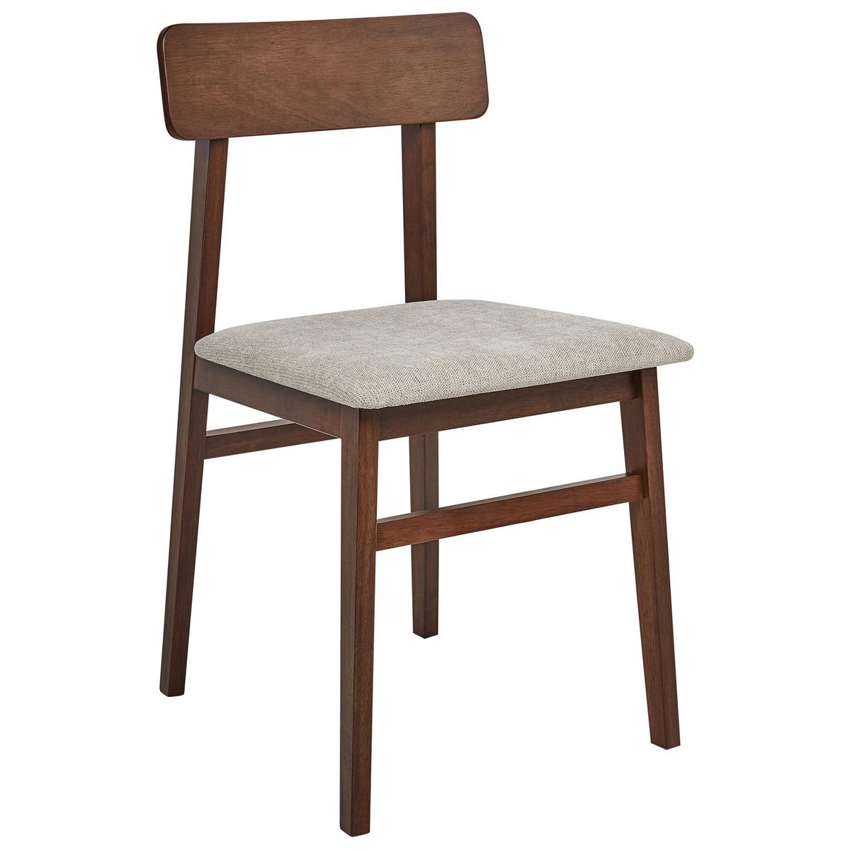 ESSZIMMERSTUHL 2er-Set Braun Stacy - Taupe/Braun, Holz (41/75/46cm) - Beliani
